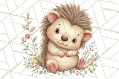 Spring Animals Clipart, Baby Bunny Lamb Chick Duckling Png Product Image 2
