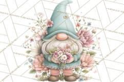 Spring Garden Gnome Clipart, Gnome PNG, Cute Garden Clip Art Product Image 3