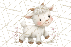 Spring Animals Clipart, Baby Bunny Lamb Chick Duckling Png Product Image 4