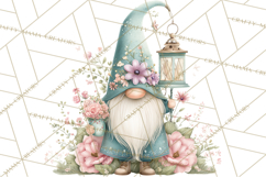 Spring Garden Gnome Clipart, Gnome PNG, Cute Garden Clip Art Product Image 5