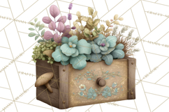 Vintage Herbal Apothecary Clipart, Spring Botanical Png Product Image 4