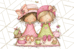 Adorable Spring Kids Clipart, Playful Children Clip Art PNG Product Image 4