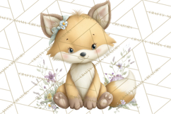 Spring Animals Clipart, Baby Bunny Lamb Chick Duckling Png Product Image 3