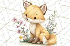 Spring Animals Clipart, Baby Bunny Lamb Chick Duckling Png Product Image 4