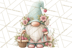 Spring Garden Gnome Clipart, Gnome PNG, Cute Garden Clip Art Product Image 5
