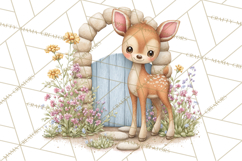 Spring Baby Animal Clipart, Baby Animals PNG, Pastel Nursery Product Image 2