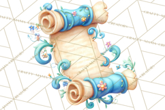 Graduation Diploma Clipart PNG, Whimsical Diploma Scroll Product Image 3