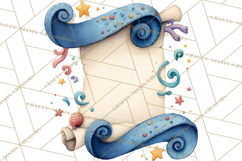 Graduation Diploma Clipart PNG, Whimsical Diploma Scroll Product Image 4