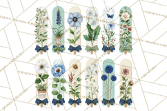 Spring Garden Clipart, Watering Cans, Flower Pots, Gardening Product Image 4