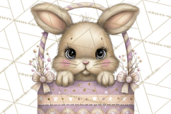 Peeking Large-Eyed Easter Animals PNG Pastel Illustrations Product Image 5