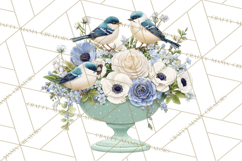 Spring Garden Clipart, Watering Cans, Flower Pots, Gardening Product Image 2