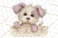 Peeking Large-Eyed Easter Animals PNG Pastel Illustrations Product Image 4