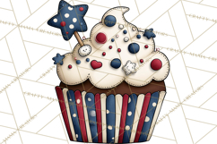 Patriotic Desserts Clipart, Layer Cakes Cupcakes Cookies Pie Product Image 5