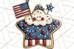 Patriotic Desserts Clipart, Layer Cakes Cupcakes Cookies Pie Product Image 5