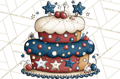 Patriotic Desserts Clipart, Layer Cakes Cupcakes Cookies Pie Product Image 3