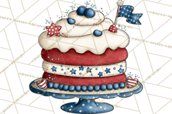 Patriotic Desserts Clipart, Layer Cakes Cupcakes Cookies Pie Product Image 4