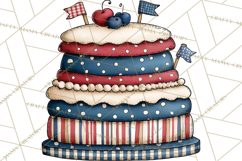 Patriotic Desserts Clipart, Layer Cakes Cupcakes Cookies Pie Product Image 5