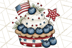 Patriotic Desserts Clipart, Layer Cakes Cupcakes Cookies Pie Product Image 2