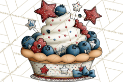 Patriotic Desserts Clipart, Layer Cakes Cupcakes Cookies Pie Product Image 4