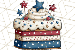 Patriotic Desserts Clipart, Layer Cakes Cupcakes Cookies Pie Product Image 5