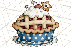 Patriotic Desserts Clipart, Layer Cakes Cupcakes Cookies Pie Product Image 2