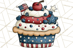 Patriotic Desserts Clipart, Layer Cakes Cupcakes Cookies Pie Product Image 3