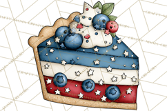 Patriotic Desserts Clipart, Layer Cakes Cupcakes Cookies Pie Product Image 3
