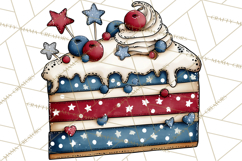 Patriotic Desserts Clipart, Layer Cakes Cupcakes Cookies Pie Product Image 5