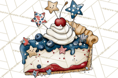 Patriotic Desserts Clipart, Layer Cakes Cupcakes Cookies Pie Product Image 2