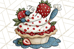 Patriotic Desserts Clipart, Layer Cakes Cupcakes Cookies Pie Product Image 4