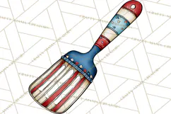 Patriotic Baking Tools Clipart PNG, 4th of July Kitchen Product Image 2