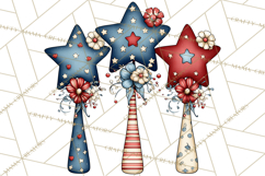 Patriotic Baking Tools Clipart PNG, 4th of July Kitchen Product Image 3