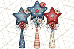 Patriotic Baking Tools Clipart PNG, 4th of July Kitchen Product Image 3