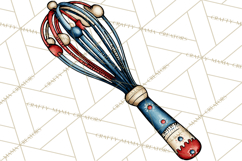 Patriotic Baking Tools Clipart PNG, 4th of July Kitchen Product Image 5