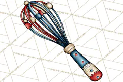 Patriotic Baking Tools Clipart PNG, 4th of July Kitchen Product Image 5