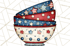 Patriotic Baking Tools Clipart PNG, 4th of July Kitchen Product Image 2