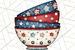 Patriotic Baking Tools Clipart PNG, 4th of July Kitchen Product Image 2