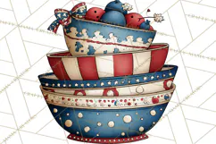 Patriotic Baking Tools Clipart PNG, 4th of July Kitchen Product Image 3