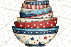 Patriotic Baking Tools Clipart PNG, 4th of July Kitchen Product Image 5