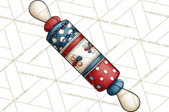 Patriotic Baking Tools Clipart PNG, 4th of July Kitchen Product Image 5