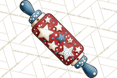 Patriotic Baking Tools Clipart PNG, 4th of July Kitchen Product Image 2