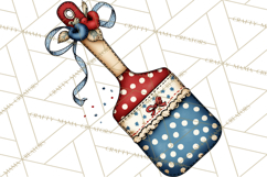 Patriotic Baking Tools Clipart PNG, 4th of July Kitchen Product Image 3