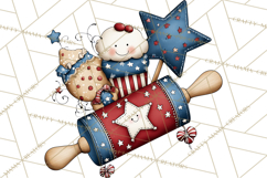 Patriotic Baking Tools Clipart PNG, 4th of July Kitchen Product Image 2
