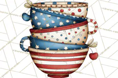 Patriotic Baking Tools Clipart PNG, 4th of July Kitchen Product Image 5