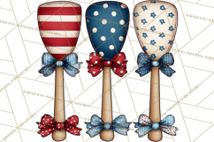 Patriotic Baking Tools Clipart PNG, 4th of July Kitchen Product Image 2