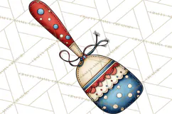 Patriotic Baking Tools Clipart PNG, 4th of July Kitchen Product Image 2