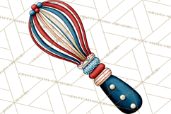 Patriotic Baking Tools Clipart PNG, 4th of July Kitchen Product Image 5