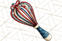 Patriotic Baking Tools Clipart PNG, 4th of July Kitchen Product Image 2