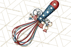 Patriotic Baking Tools Clipart PNG, 4th of July Kitchen Product Image 3