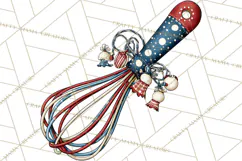 Patriotic Baking Tools Clipart PNG, 4th of July Kitchen Product Image 3